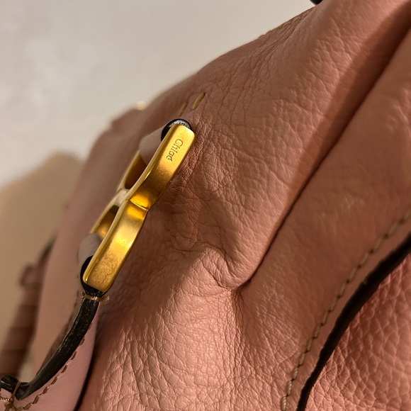 👛 Gorgeous EUC Authentic Chloe Marcie Tote 👛 Woodrose. This bag is perfection! 💗 - Picture 6 of 13